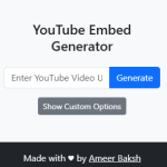 youtube embed