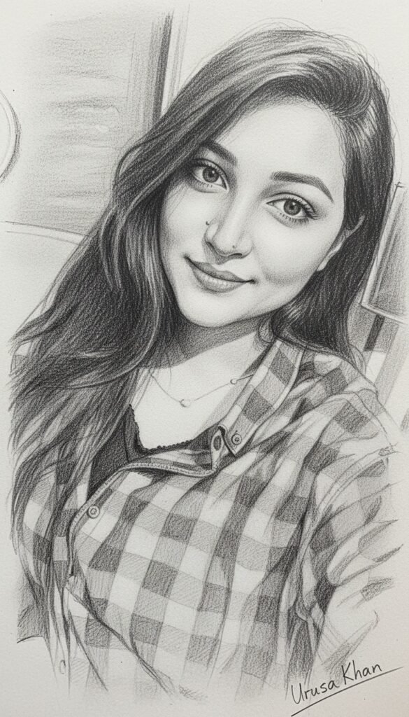 black and white pencil drawing 12-11-2025